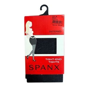 SPANX Black Patterned‎ Tight-End Tights